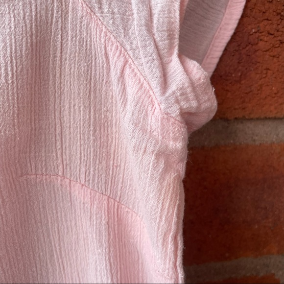 M&S Light Pink Short Sleeve Button Down Shirt - Picture 10 of 13